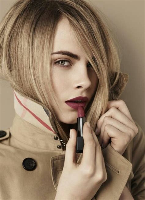 burberry lipstick cara delevingne|burberry her model.